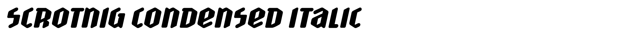 Scrotnig Condensed Italic image
